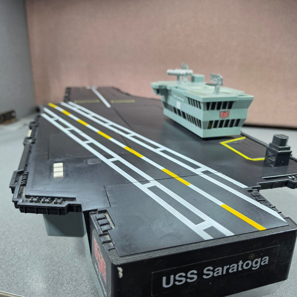 GI Joe USS Saratoga 2001 Aircraft Carrier‎ working Military Playset